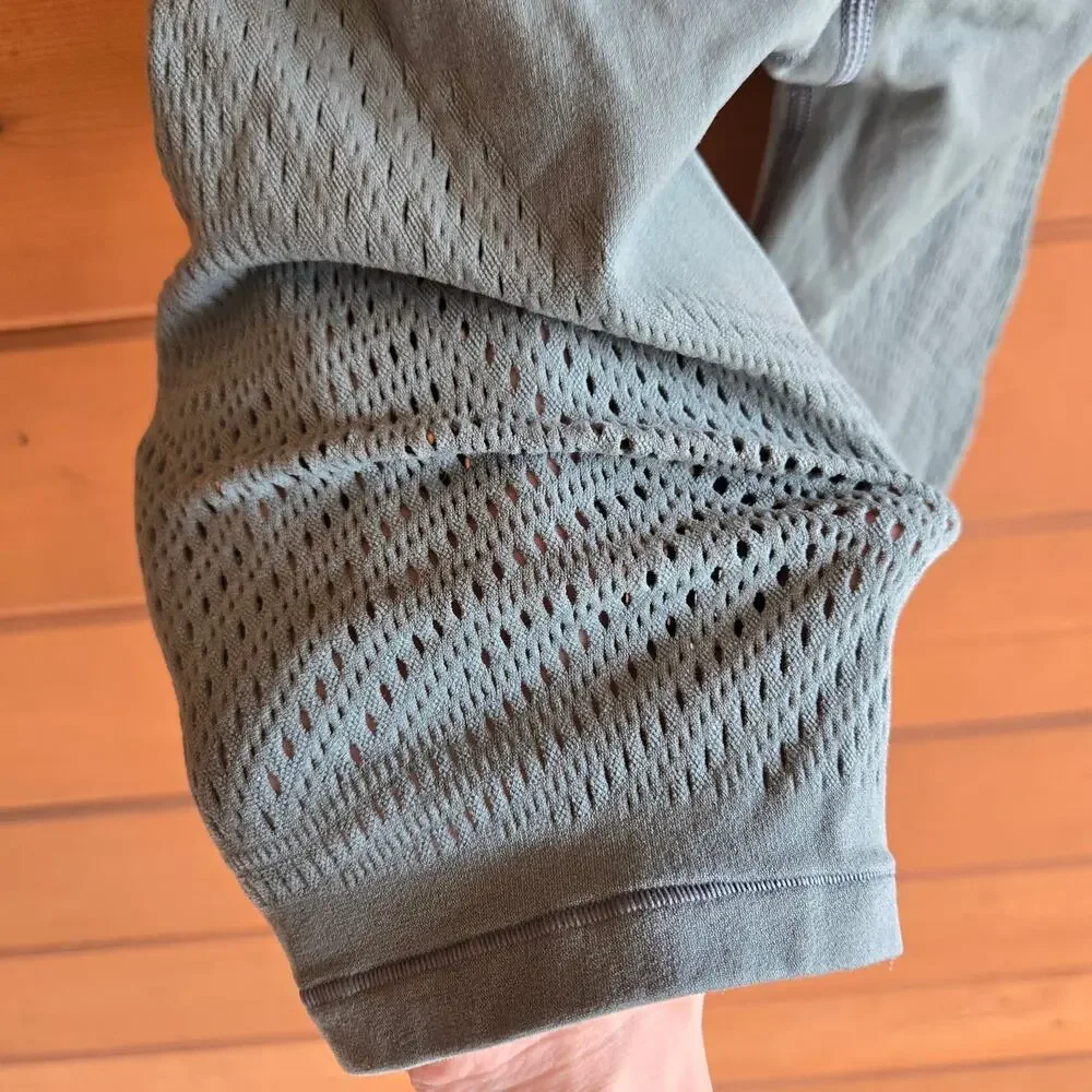 Lululemon Reveal Short Digital Rain Tidewater Teal 4 Athleisure Mesh Bike Yoga - Picture 6 of 7